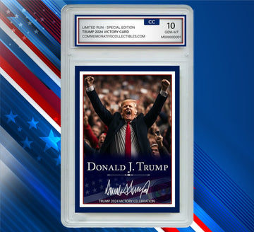 Donald Trump Victory Collector's Trading Card - Gem Mint 10 Rated
